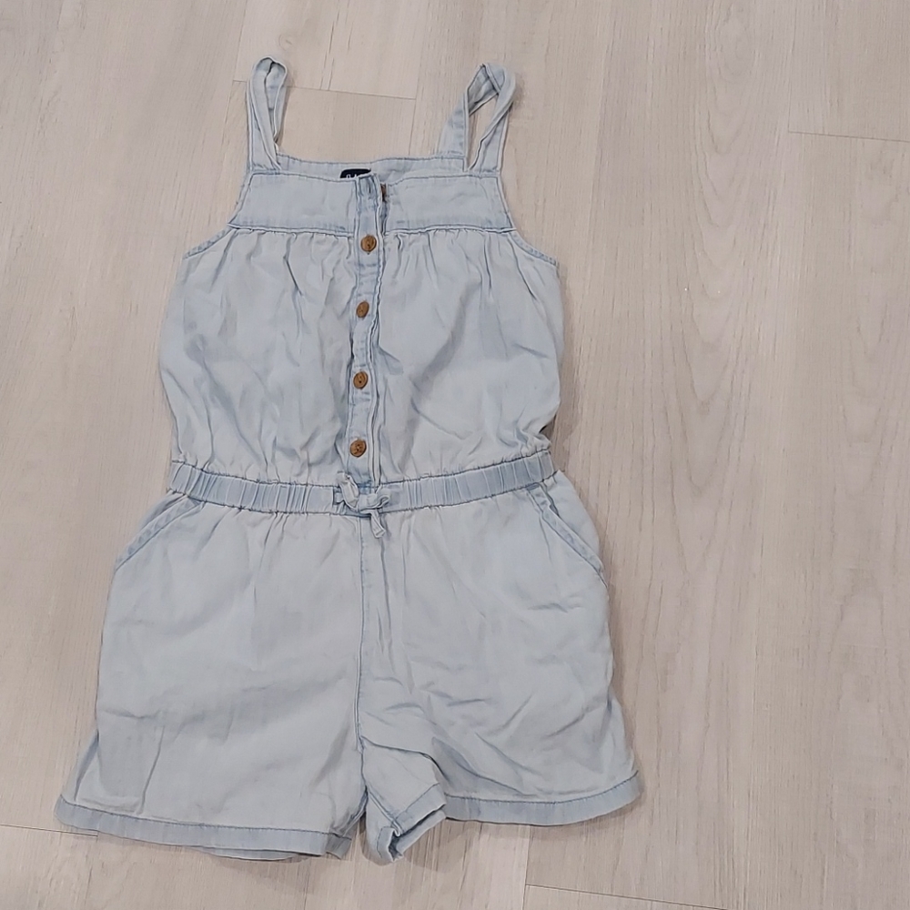 Gap denim romper girls size large